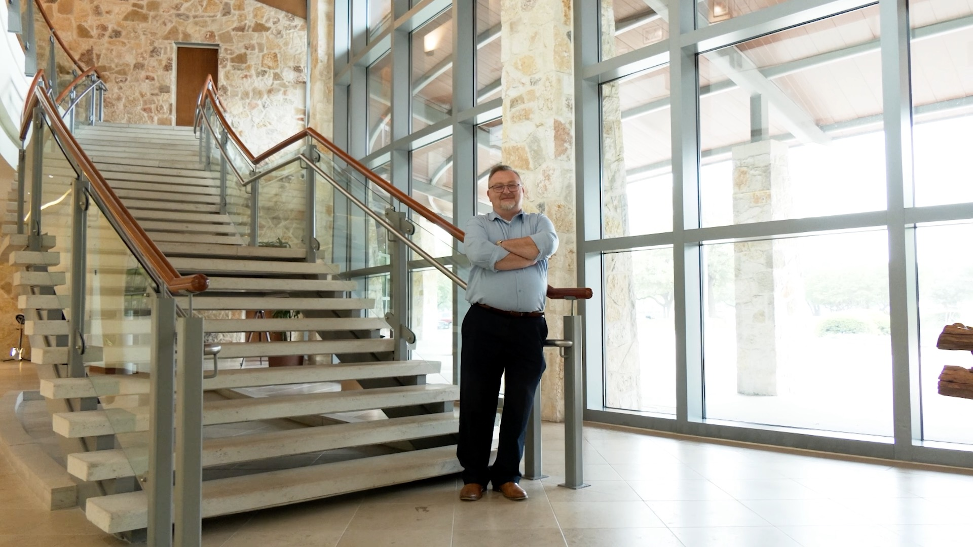 Tim Fielder in a professional workplace